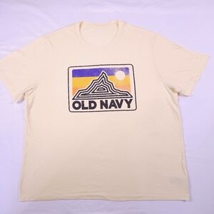 Old Navy Yellow Graphic Tee Size XXL